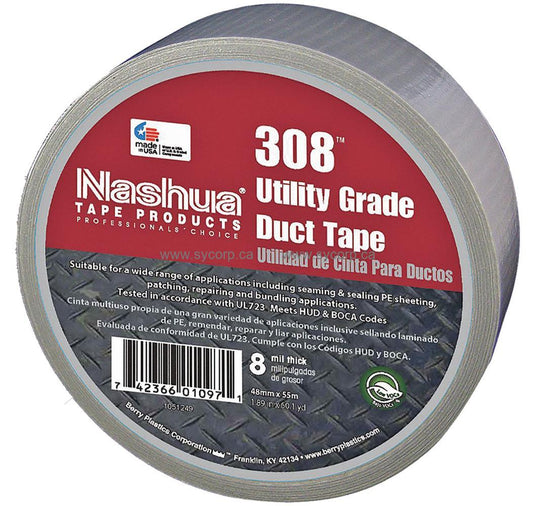 308 Silver 72mmx55m Nashua Duct Tape