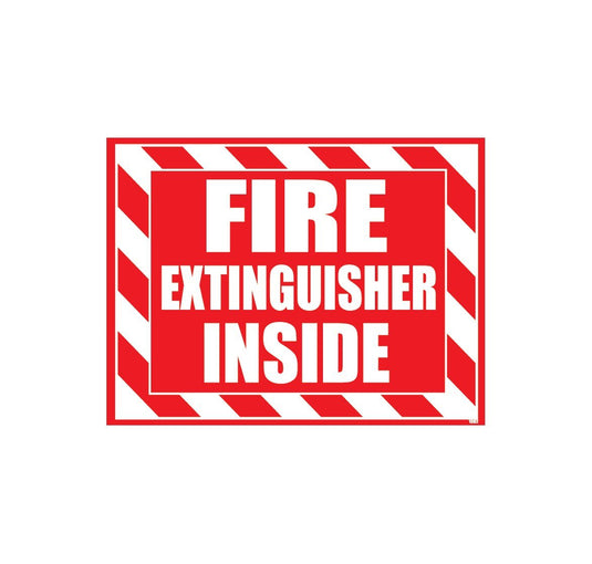 Fire Extinguisher Inside Sticker