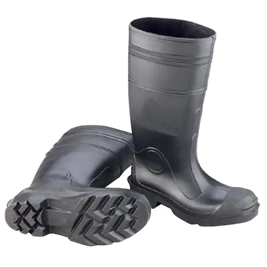 Rubber Boot W/Steel Toe Size 10