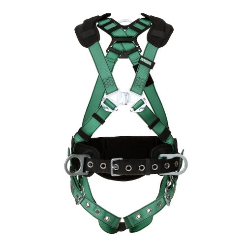 V-FORM Construction Harness, Standard Back, Hip D-Rings, TB Leg Straps, Shoulder Padding MSA-10197364