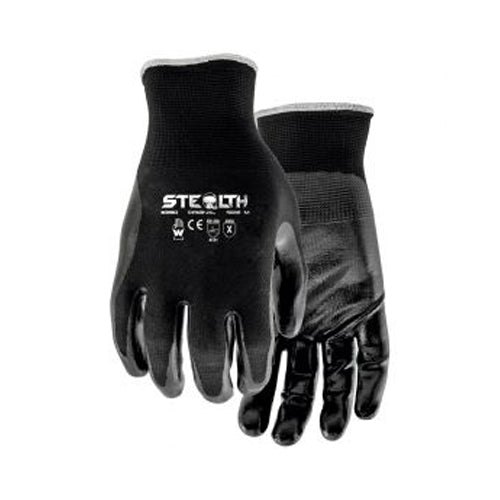 Watson 390 Stealth Nitrile Dipped Gloves, (pack 6 pair) – Large