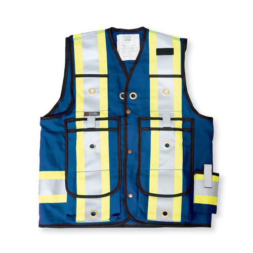 Royal Blue Poly/Cotton Surveyor Safety Vest L