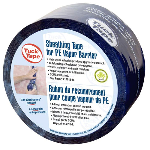 Cantech TUCK®Tape Contractor’s Sheathing Tape 66x60mm – Easy Tear Blue